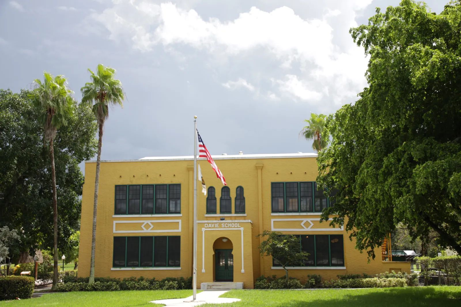 The historic Davie School building in Davie, now a museum.